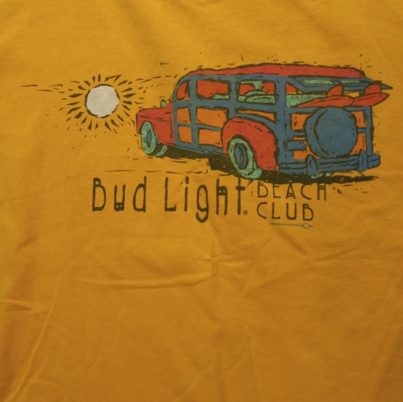 Unisex Bud Light Beach Club T-Shirt. - Picture 2 of 3